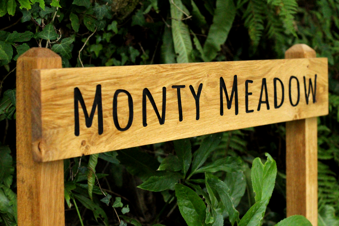 Customisable Oak Free-Standing House Signs
