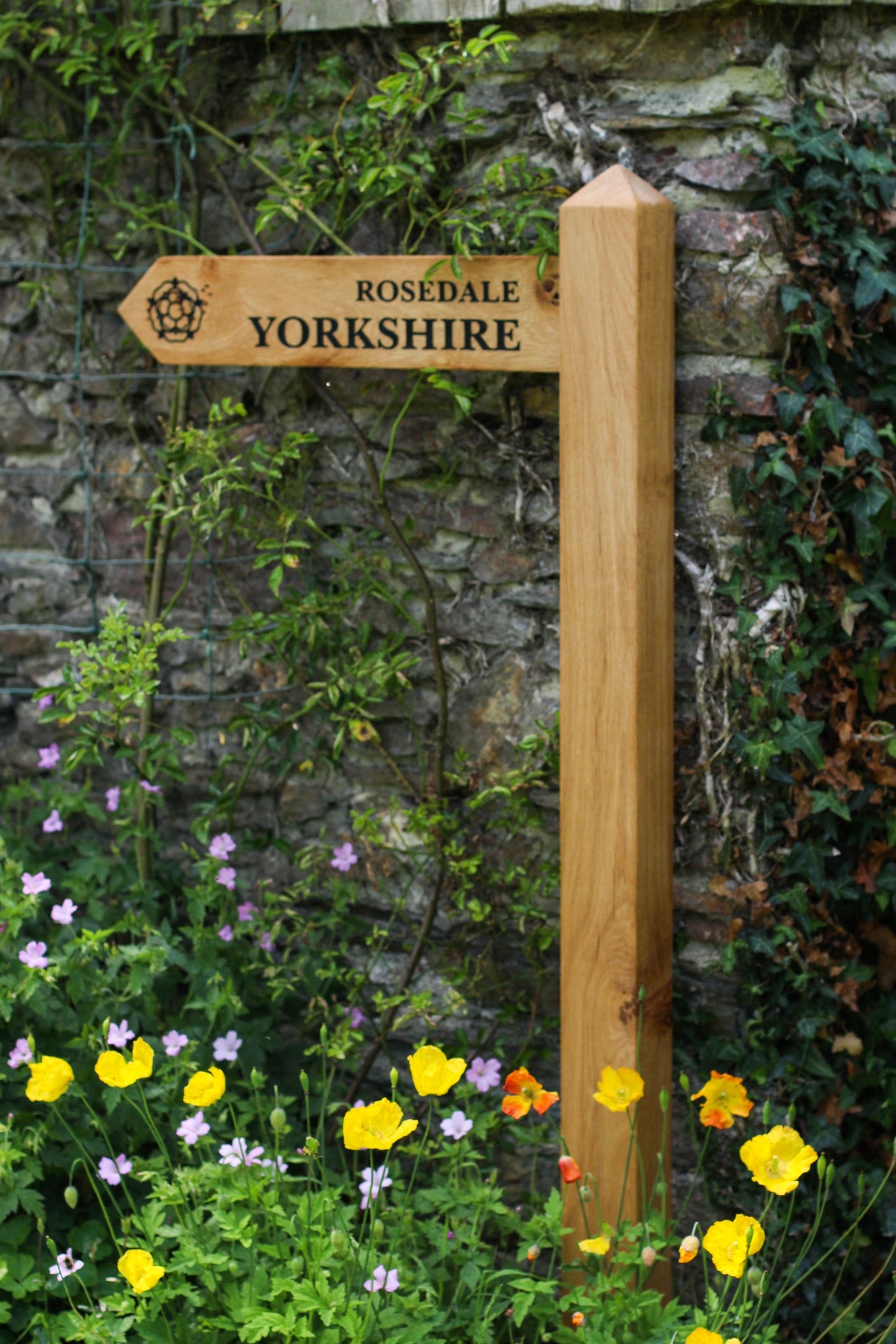 Personalised Wooden Directional Signpost