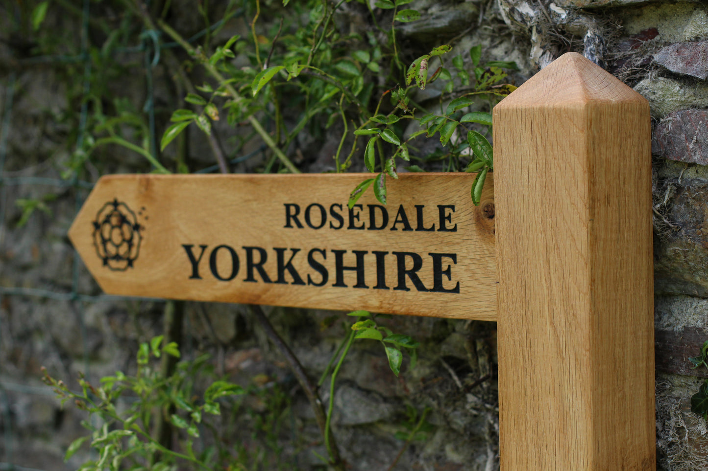 Personalised Wooden Directional Signpost