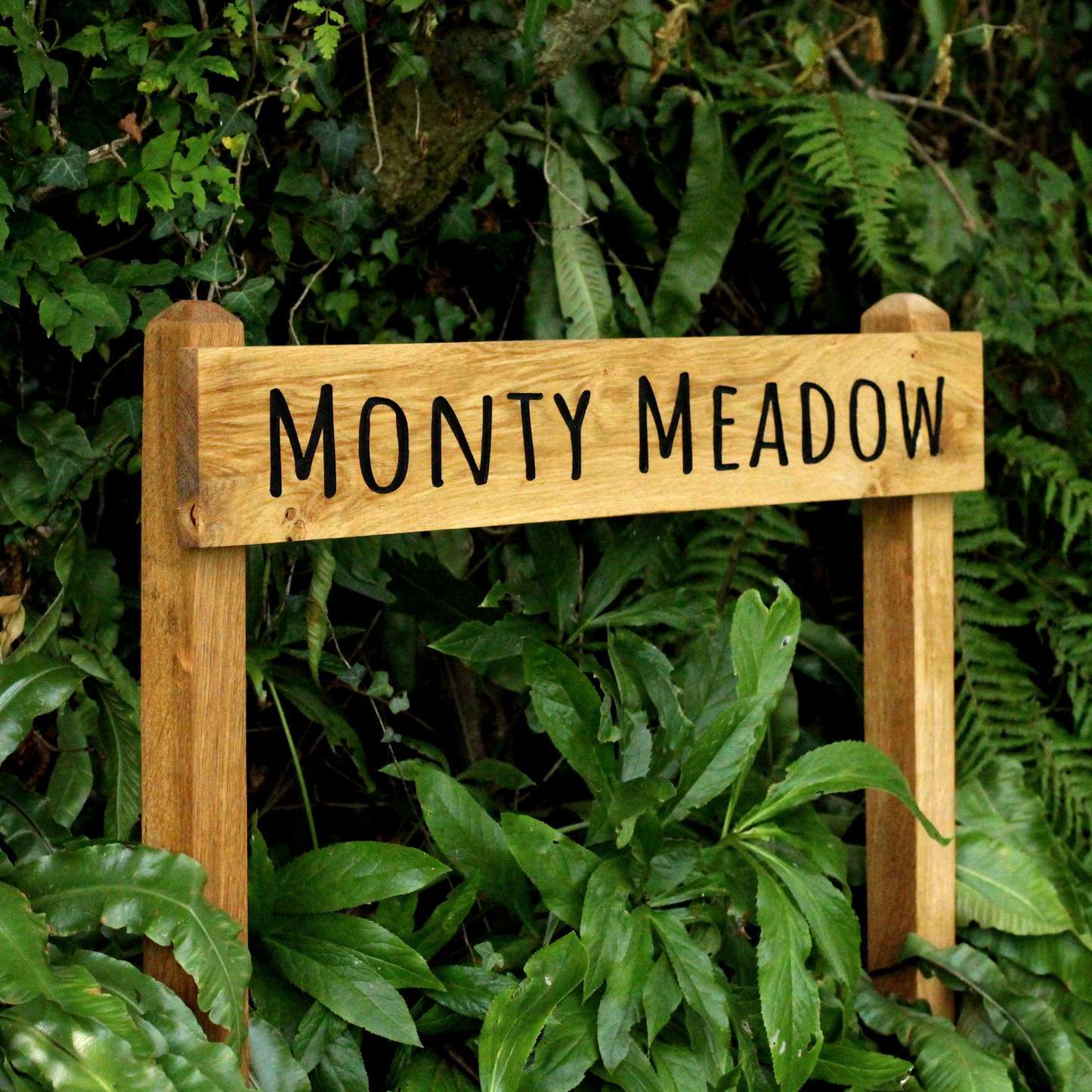 Customisable Oak Free-Standing House Signs