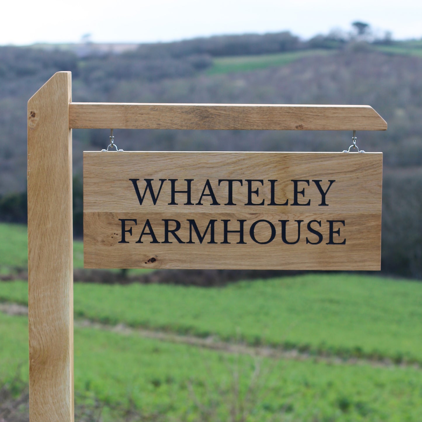 Engraved Outdoor Traditional Hanging Sign