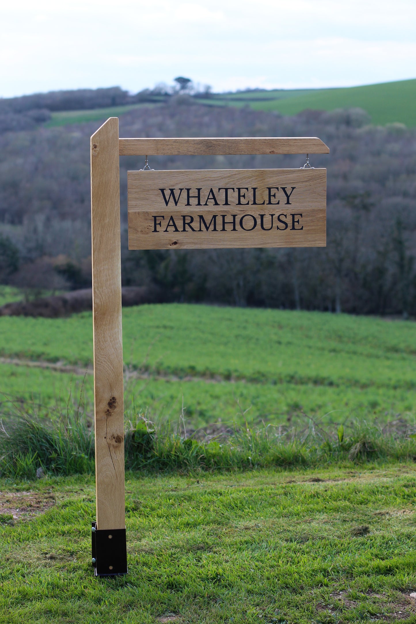 Engraved Outdoor Traditional Hanging Sign