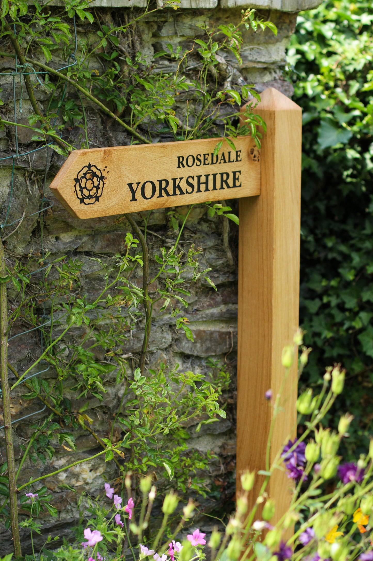 Personalised Wooden Directional Signpost