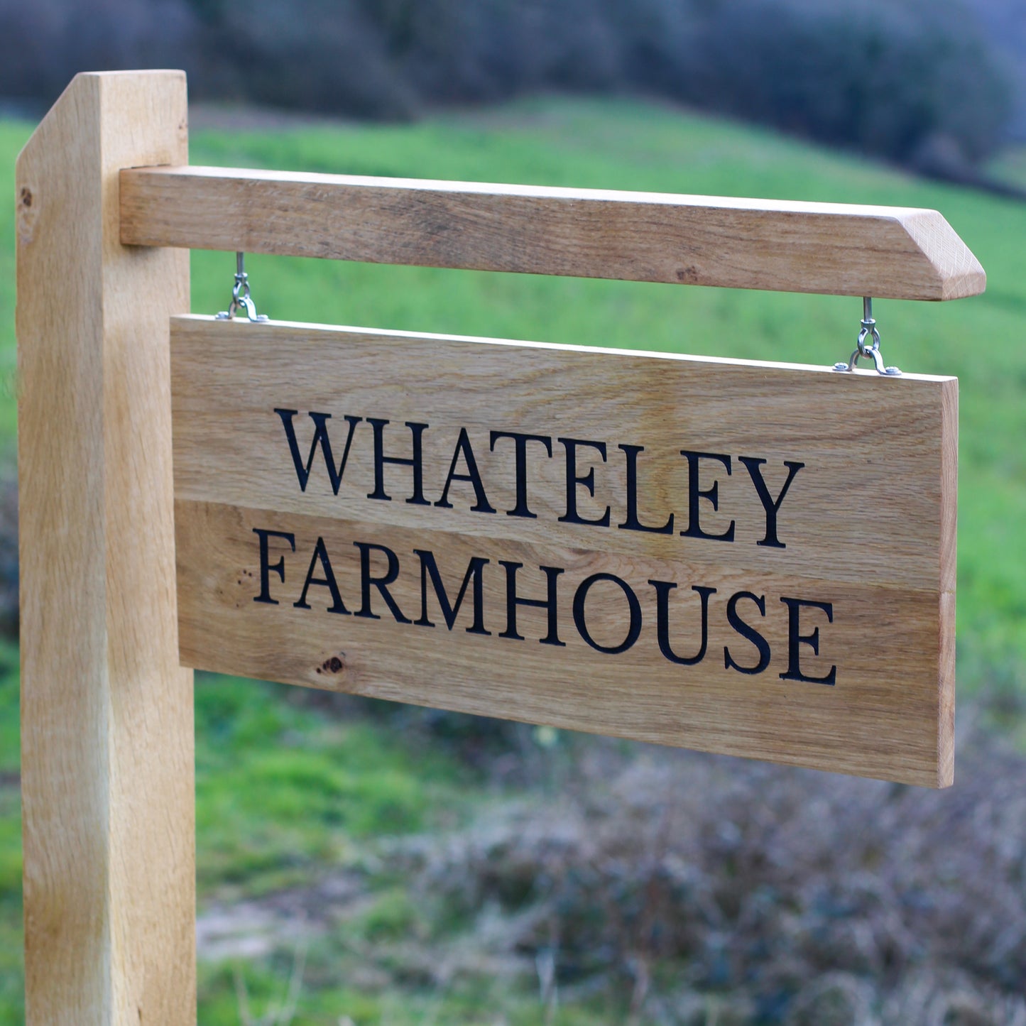 Engraved Outdoor Traditional Hanging Sign