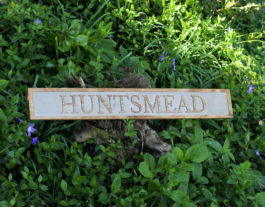Reflective Wooden Personalised House Plaques