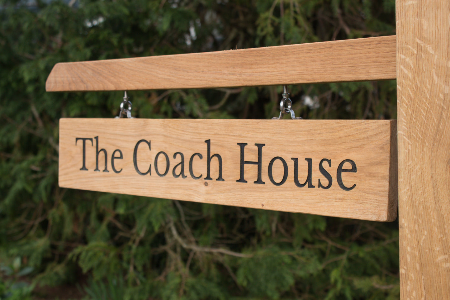 Engraved Outdoor Traditional Hanging Sign