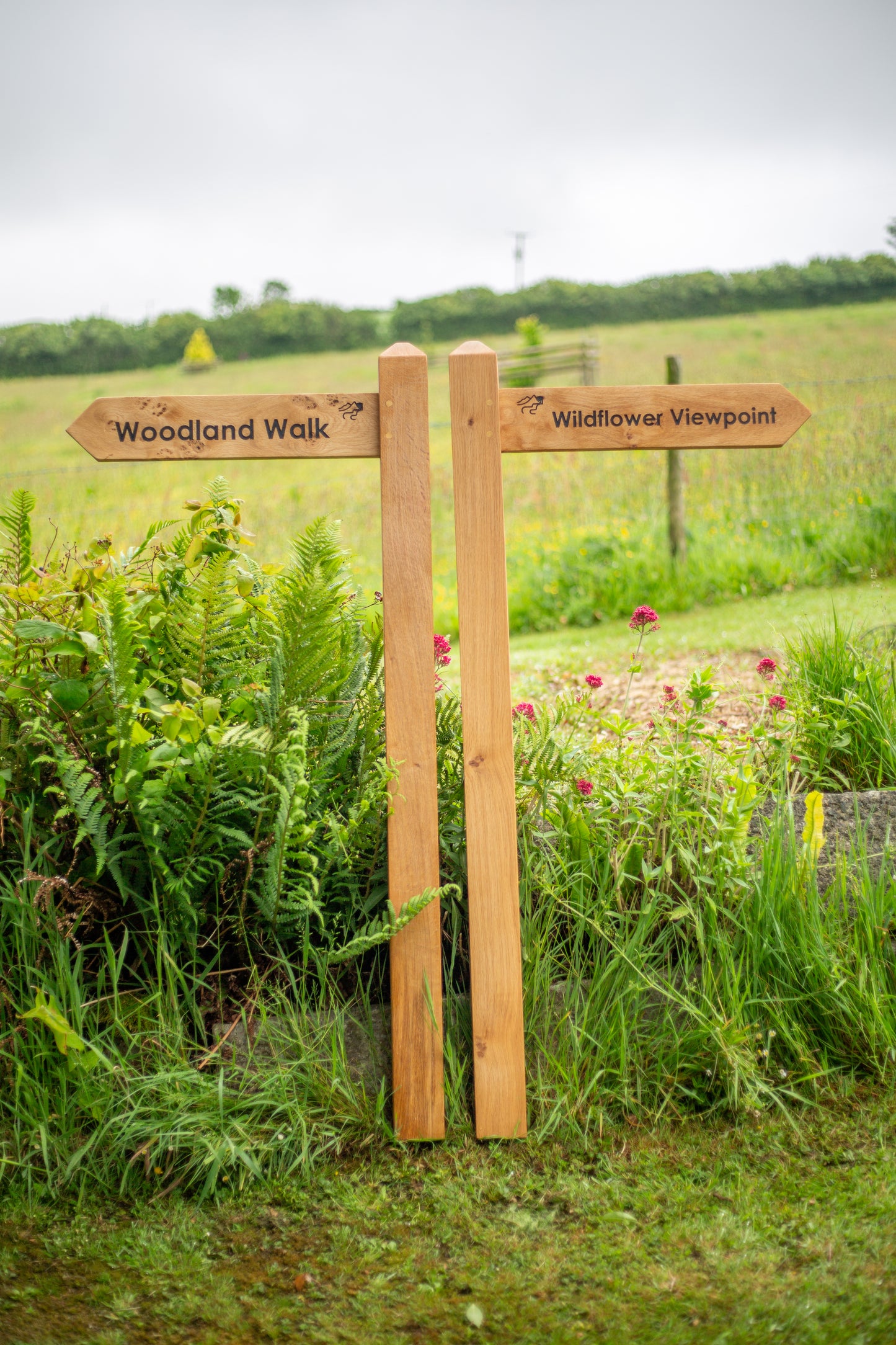 Personalised Wooden Directional Signpost