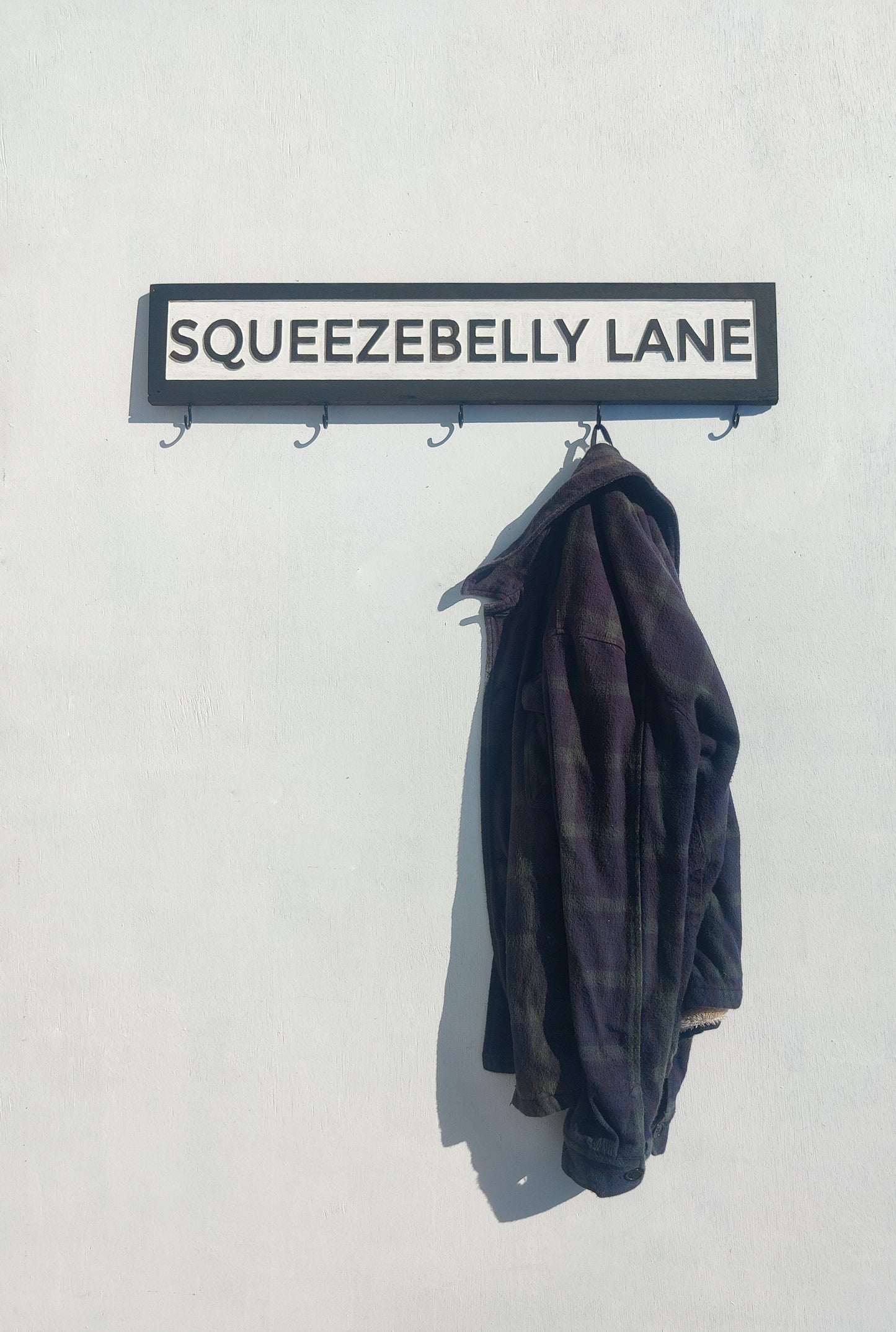 Personalised Traditional Street Sign Coat Rack