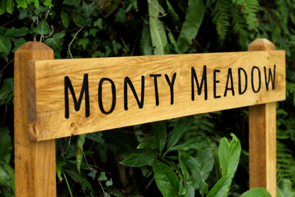 Customisable Oak Free-Standing House Signs