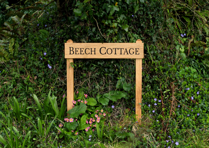 Customisable Oak Free-Standing House Signs