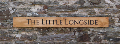 Customisable Engraved Wooden House Plaque