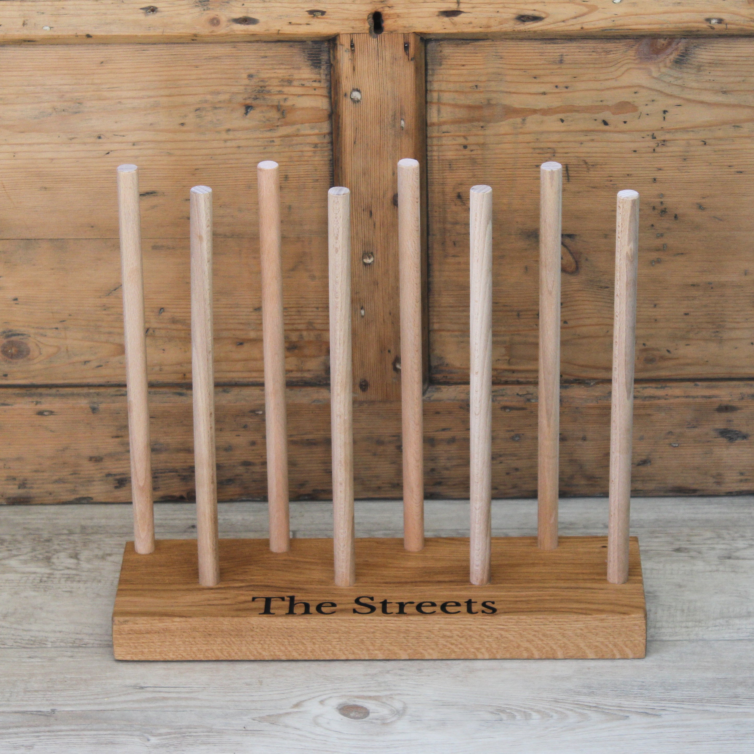 Family Wooden Engraved Boot Floor Rack | Grain Designs
