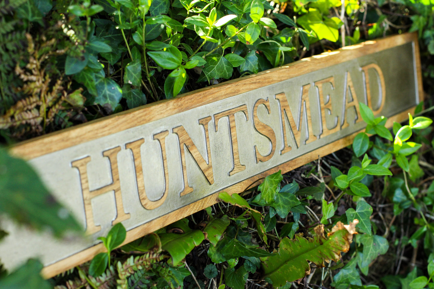 Reflective Wooden Personalised House Plaques
