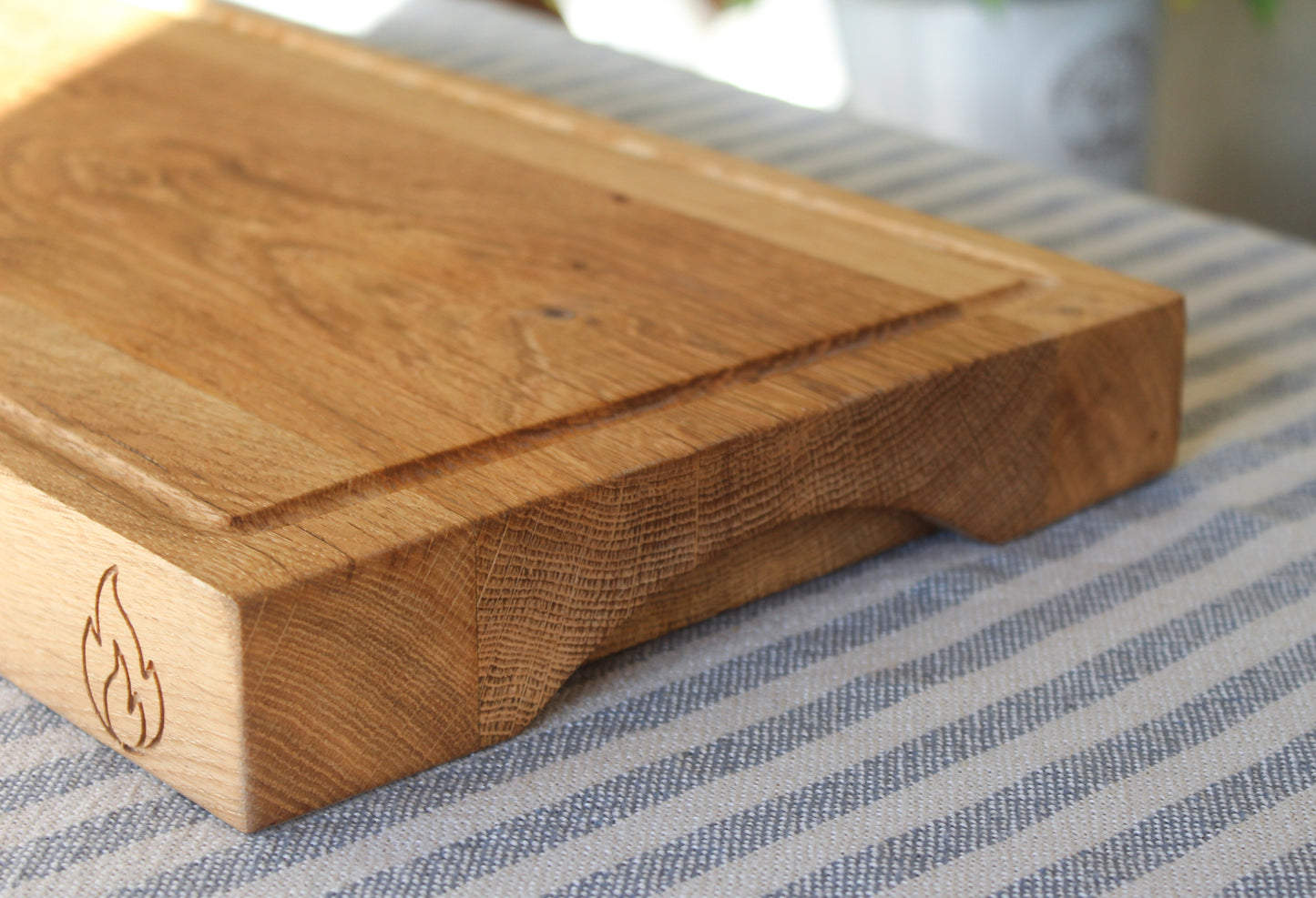 Handmade Engraved Oak Chopping Board