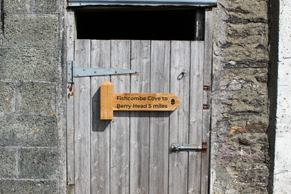Personalised Directional Oak House Sign