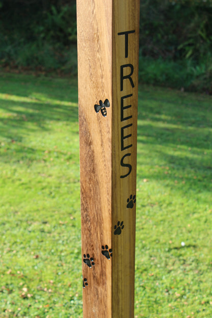 Solid Oak Milestone or Garden Posts