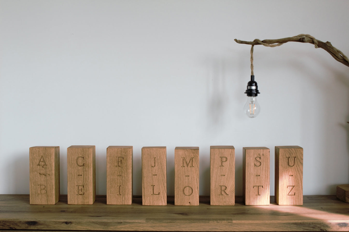 Personalised Oak Book Ends