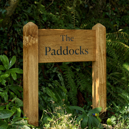 Premium Entrance Ladder Signage with a Mortised Joint
