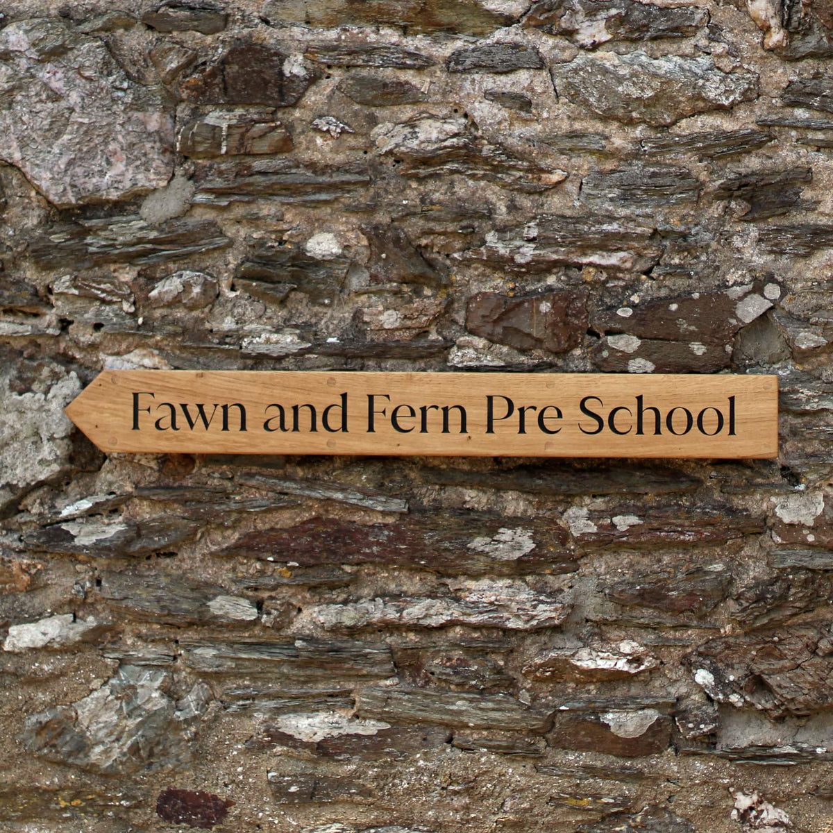 Customisable Engraved Wooden House Plaque
