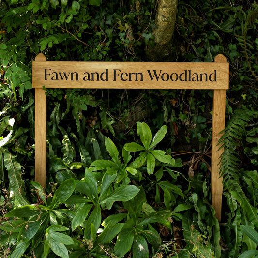 Customisable Oak Free-Standing House Signs
