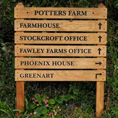 Large Tiered Wooden Sign