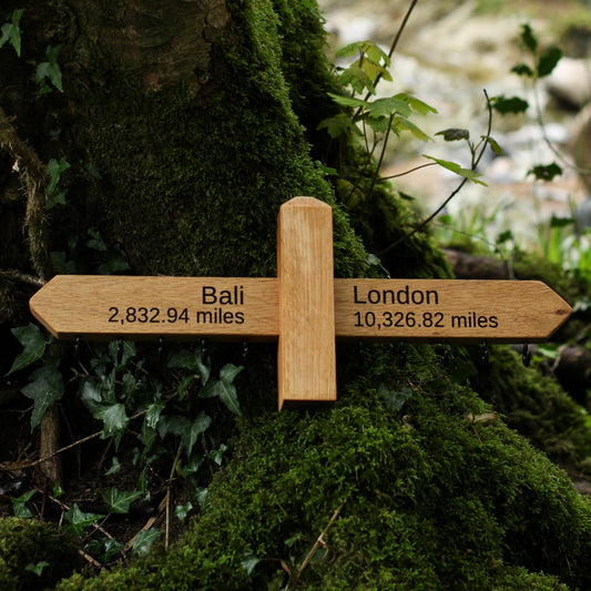 Personalised Rustic Style Wooden Key Hanger/Organiser