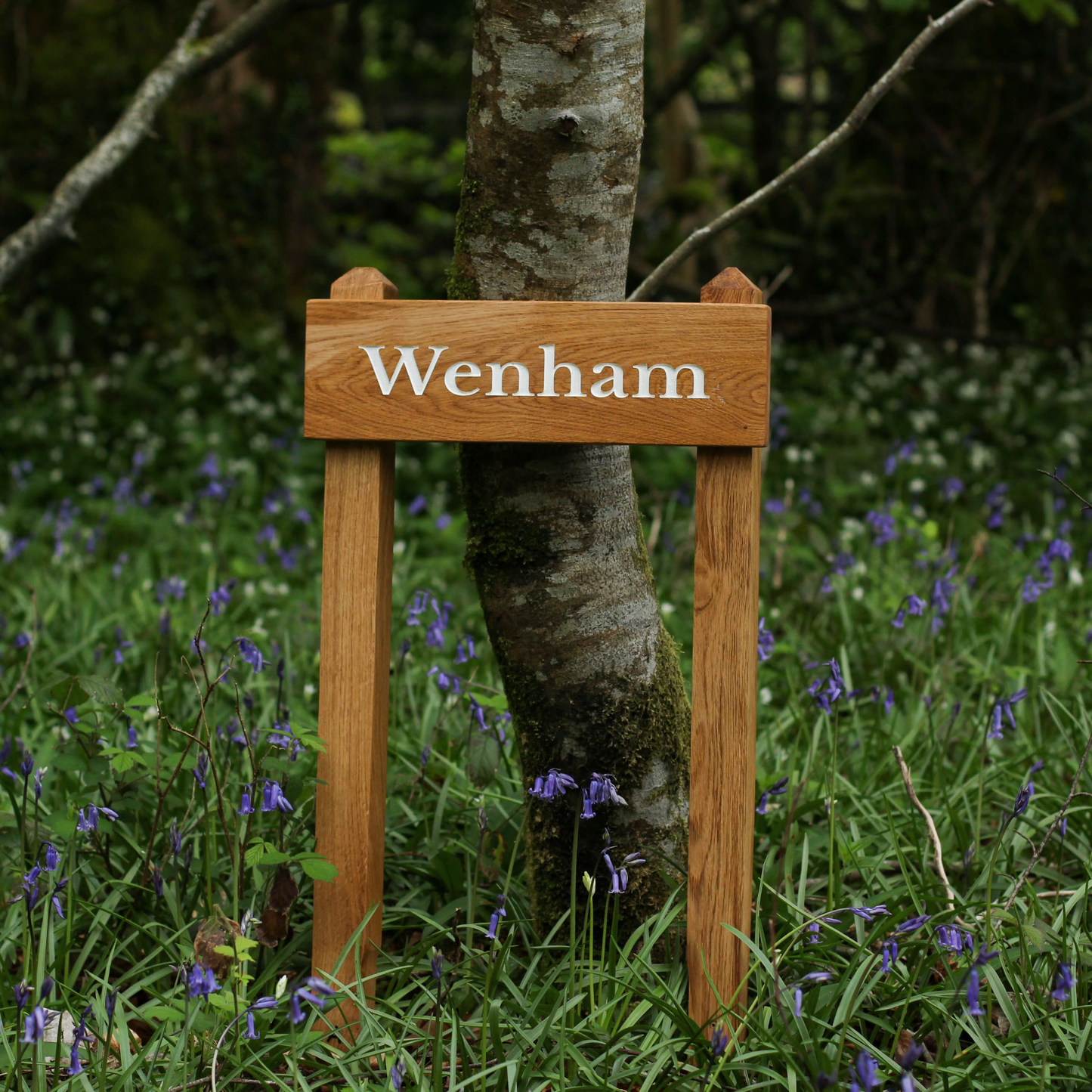 Customisable Oak Free-Standing House Signs
