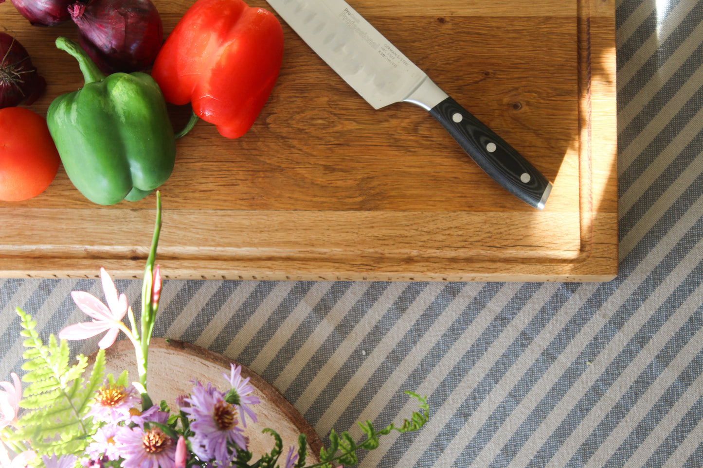 Handmade Engraved Oak Chopping Board