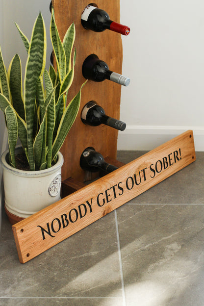 Customisable Engraved Wooden House Plaque