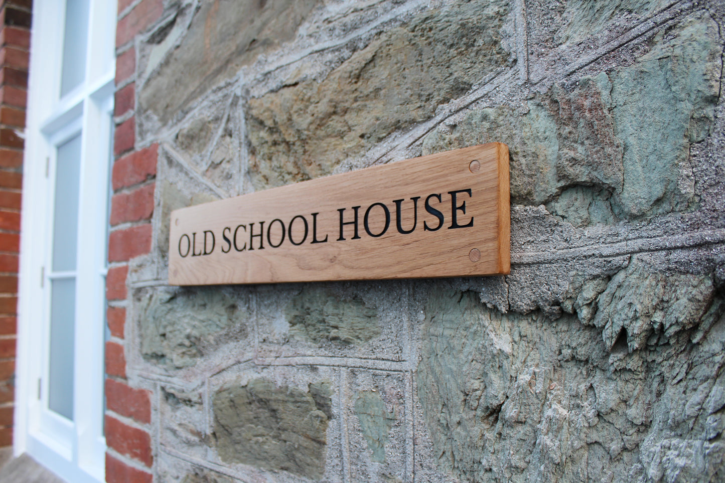 Customisable Engraved Wooden House Plaque