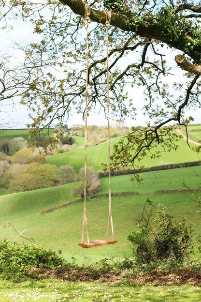 Handcrafted Oak Swing with Personalised Engraving