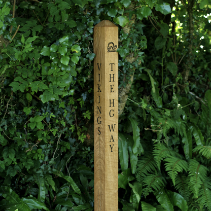 Solid Oak Milestone or Garden Posts