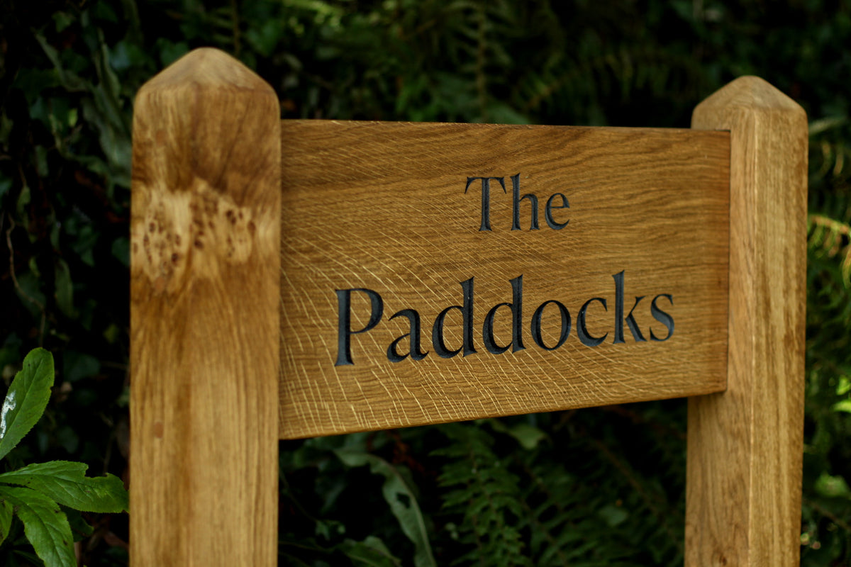 Premium Entrance Ladder Signage with a Mortised Joint