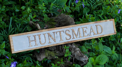 Reflective Wooden Personalised House Plaques