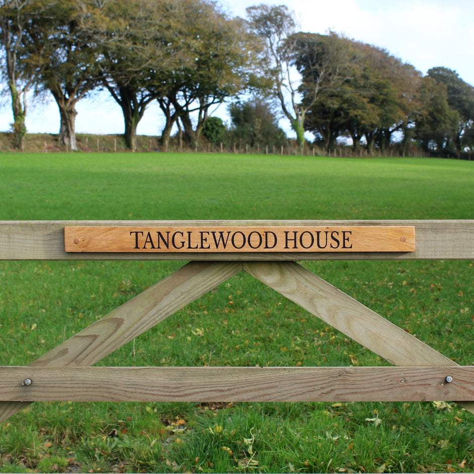 Outdoor signage | Personalised Wooden Signs from Grain Designs