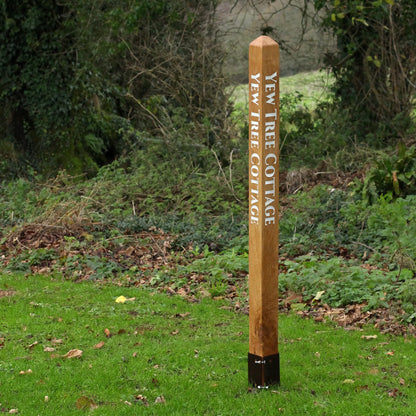 Solid Oak Milestone or Garden Posts