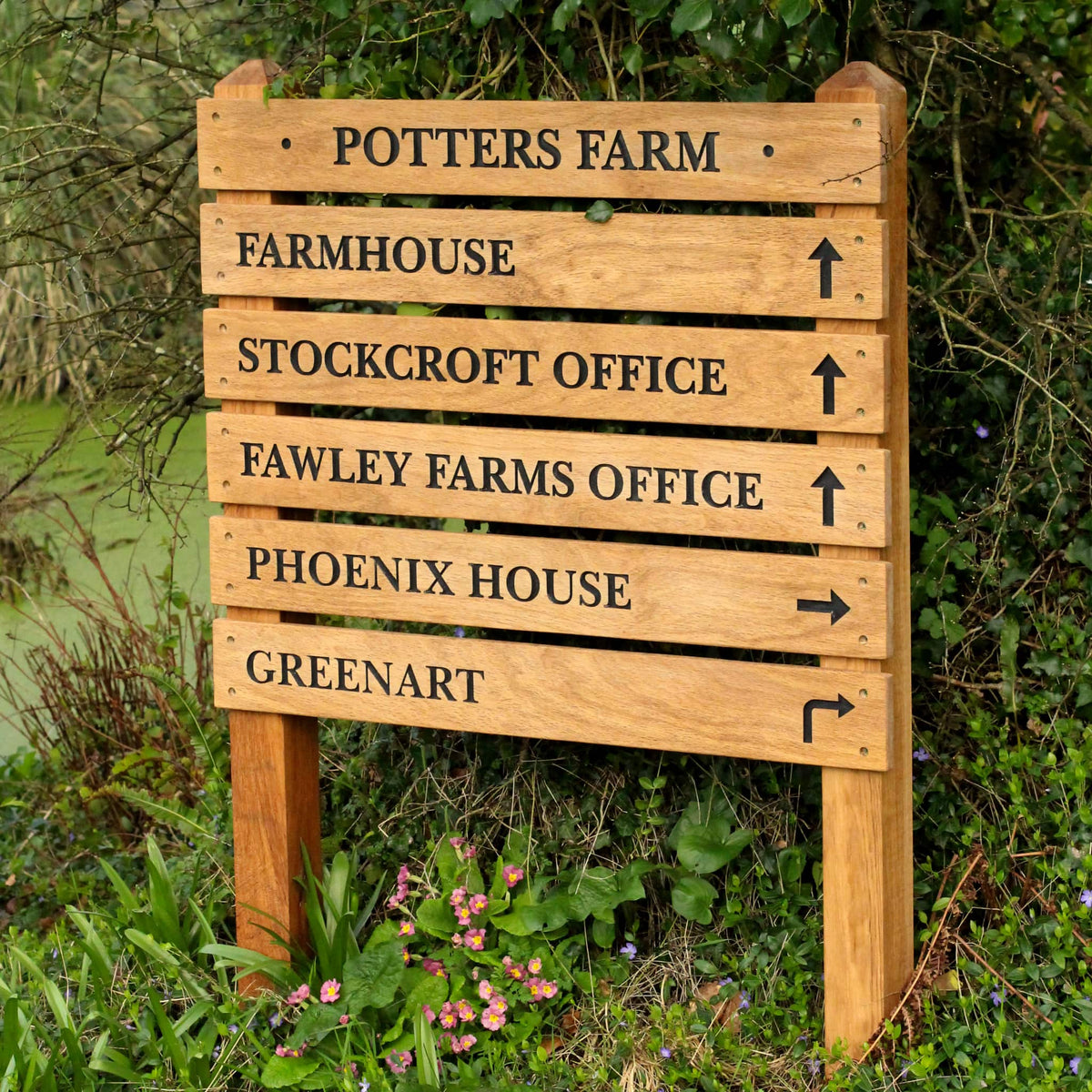 Large Tiered Wooden Sign