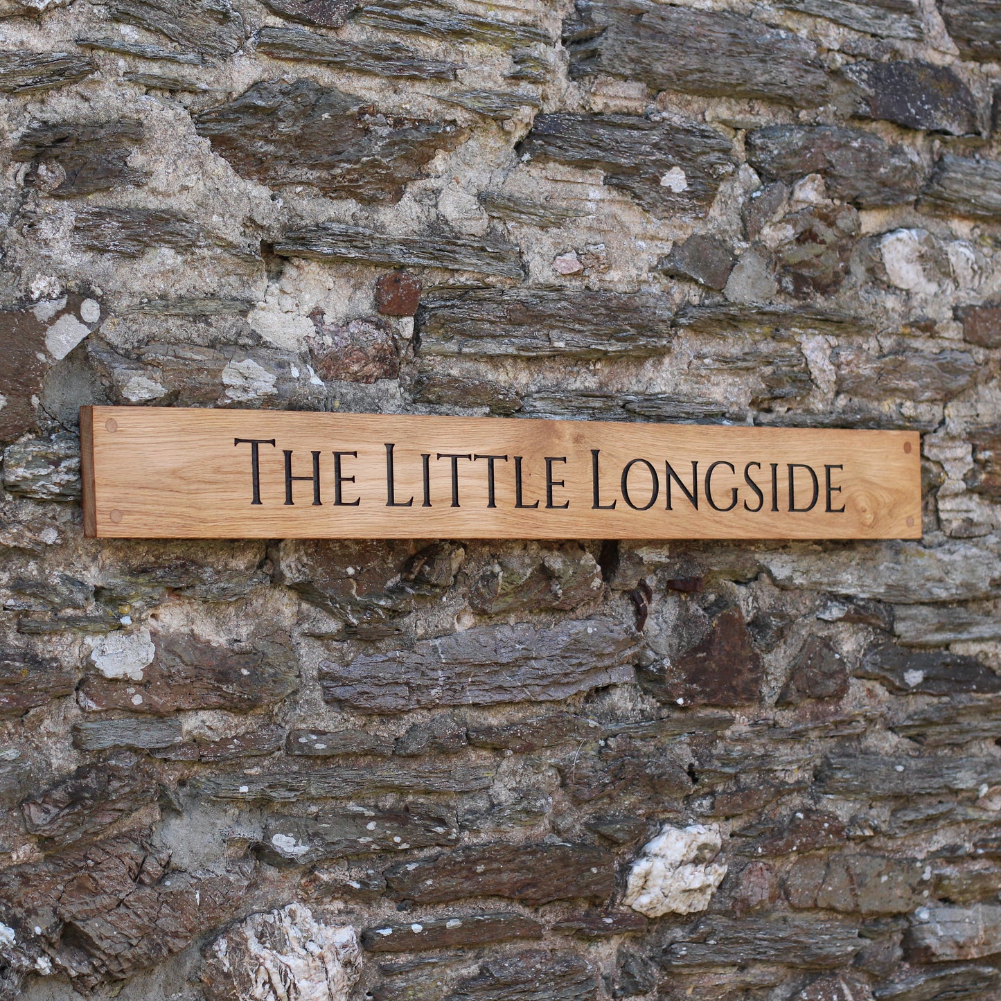 Customisable Engraved Wooden House Plaque