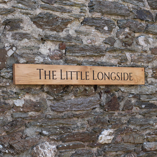Customisable Engraved Wooden House Plaque