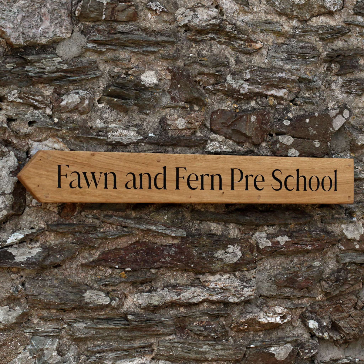 Customisable Engraved Wooden House Plaque