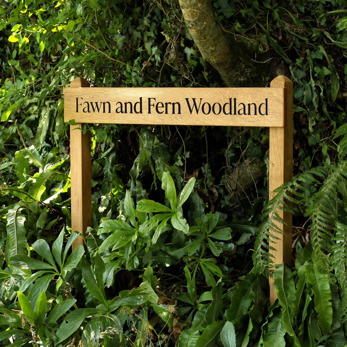 Customisable Oak Free-Standing House Signs