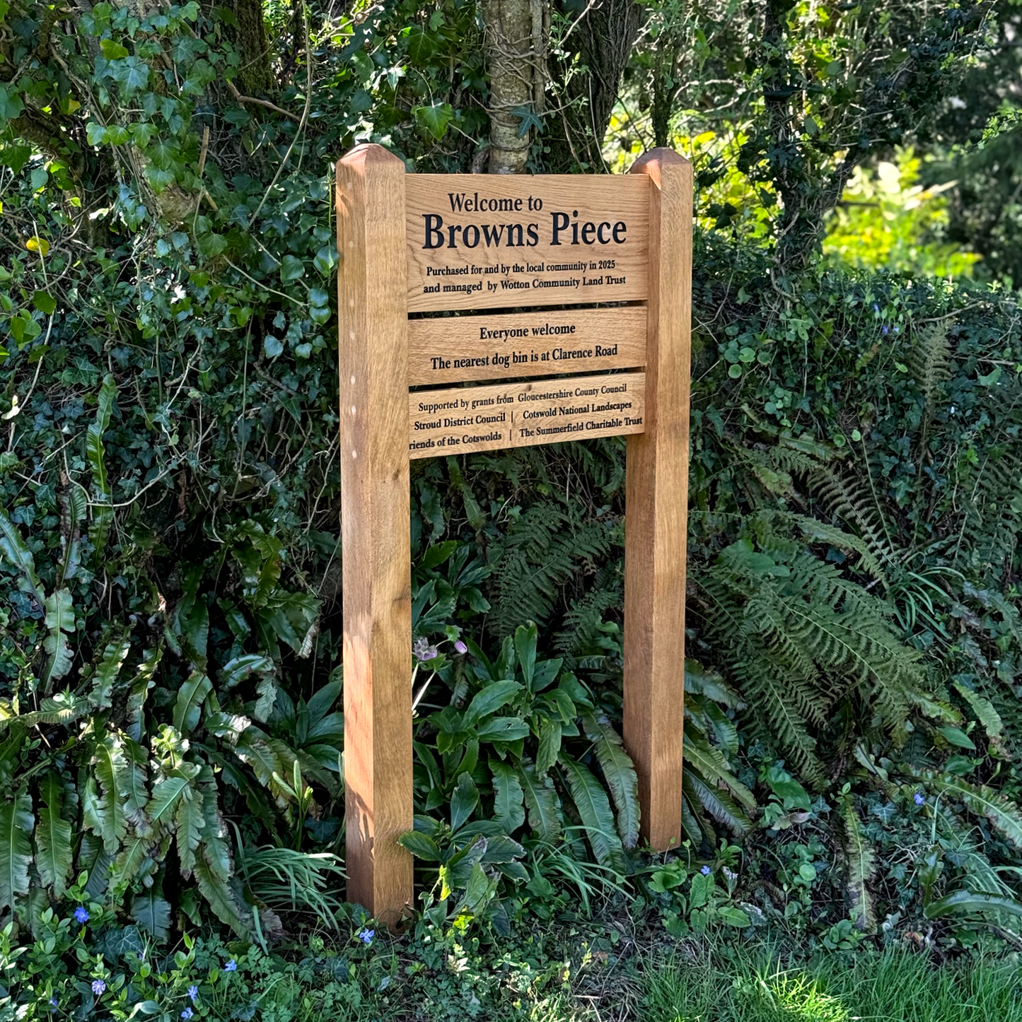 Premium Entrance Ladder Signage with a Mortised Joint