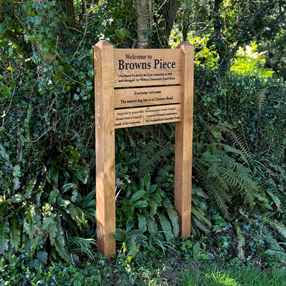 Premium Entrance Ladder Signage with a Mortised Joint