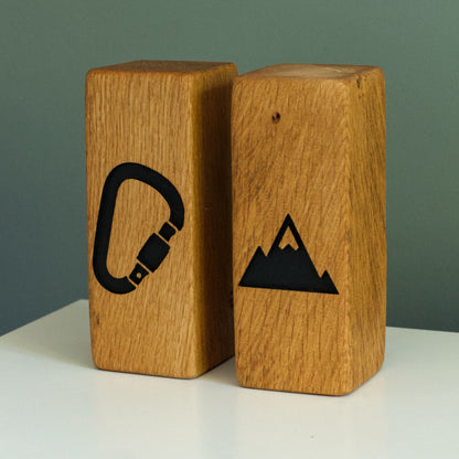 Personalised Oak Book Ends