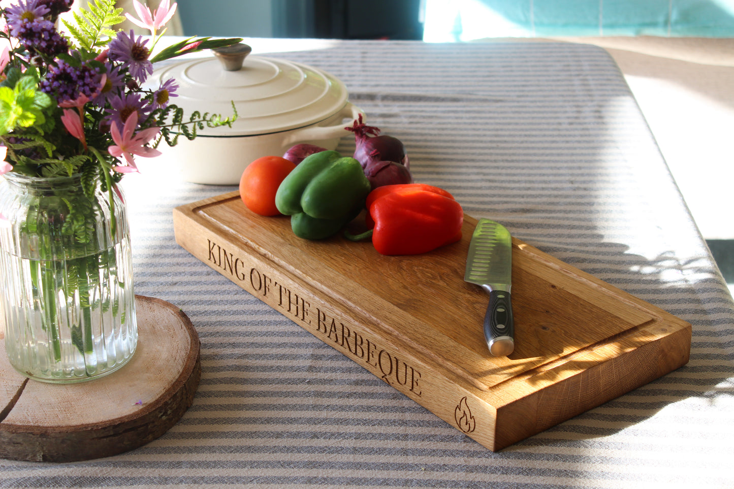 Handmade Engraved Oak Chopping Board