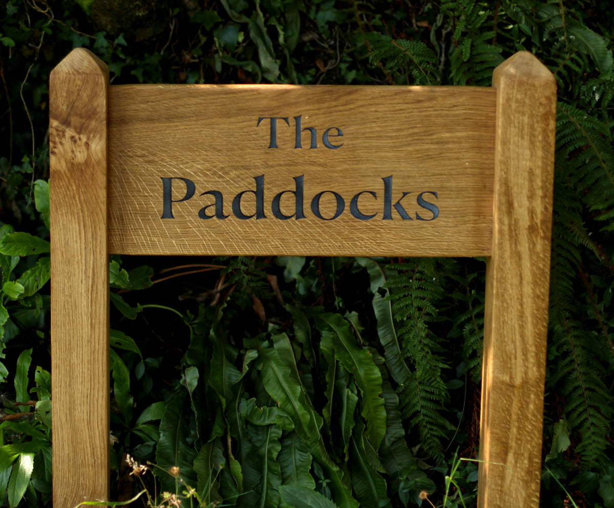 Premium Entrance Ladder Signage with a Mortised Joint