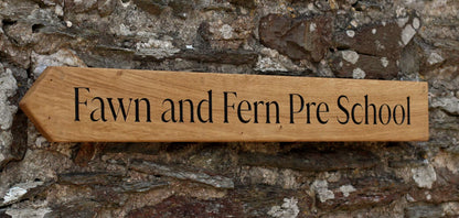 Customisable Engraved Wooden House Plaque