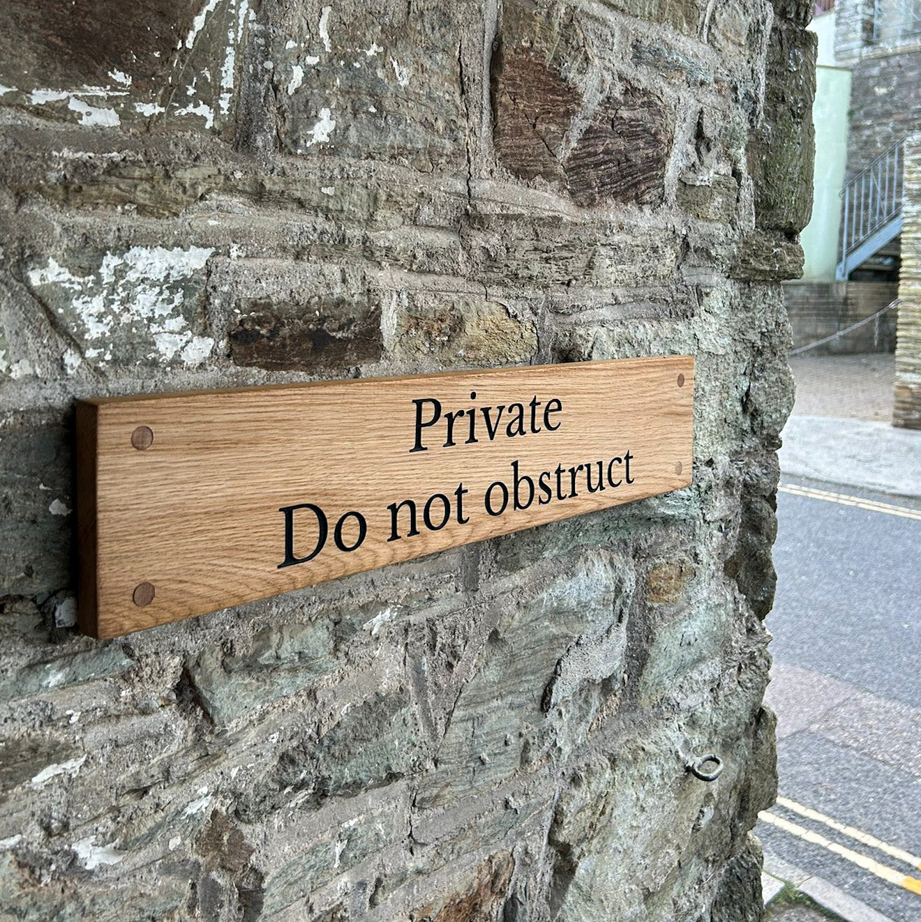 Customisable Engraved Wooden House Plaque