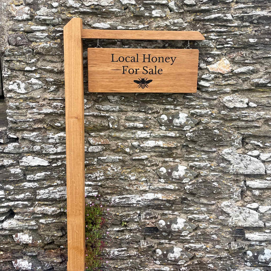 Engraved Outdoor Traditional Hanging Sign