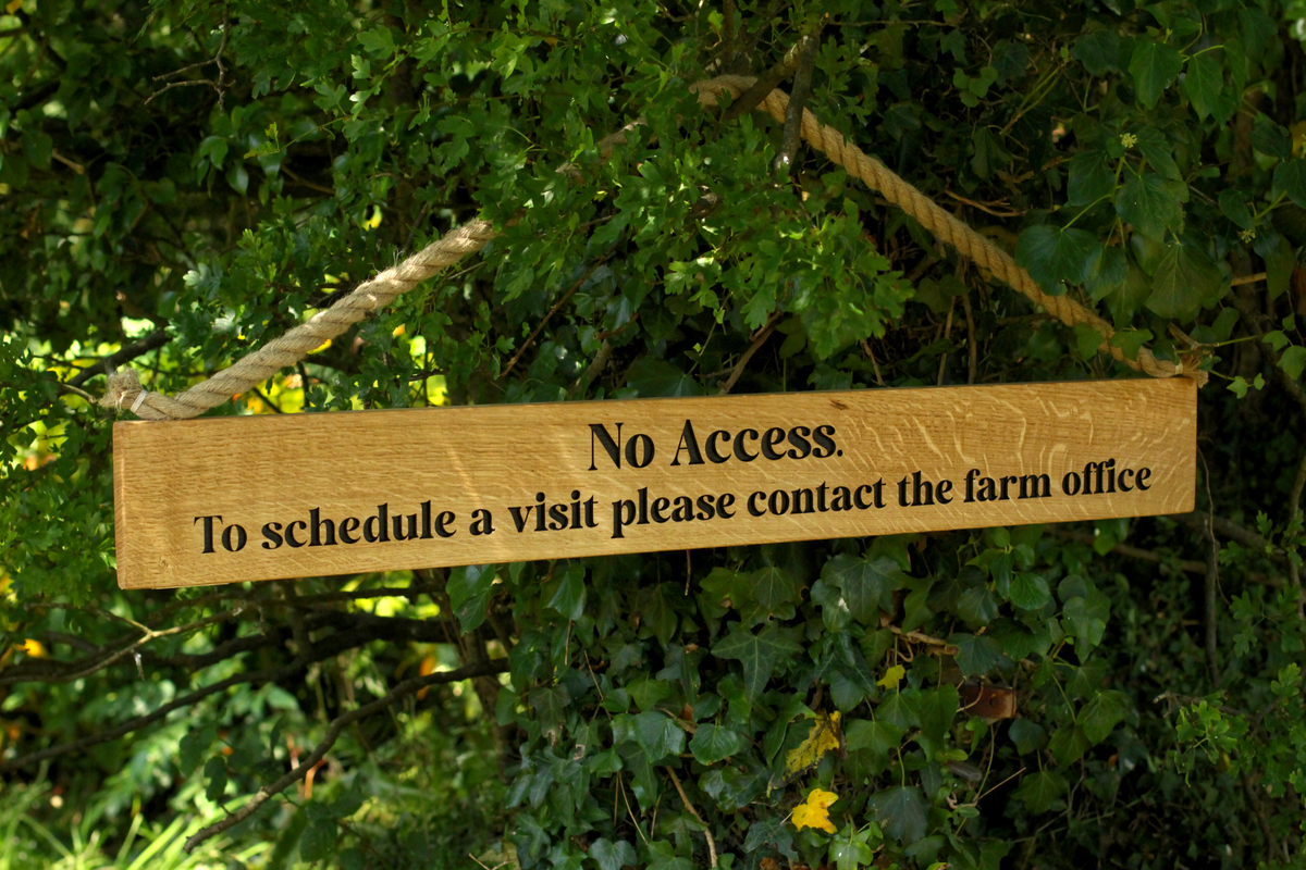 Rustic Bespoke Wooden Hanging Sign with Hessian Rope